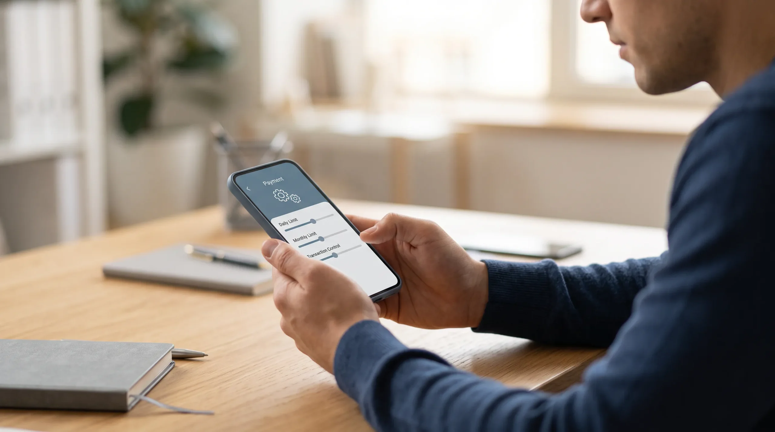 Aircash-App mit Einstellungen für Einzahlungslimits und Nutzungsgrenzen