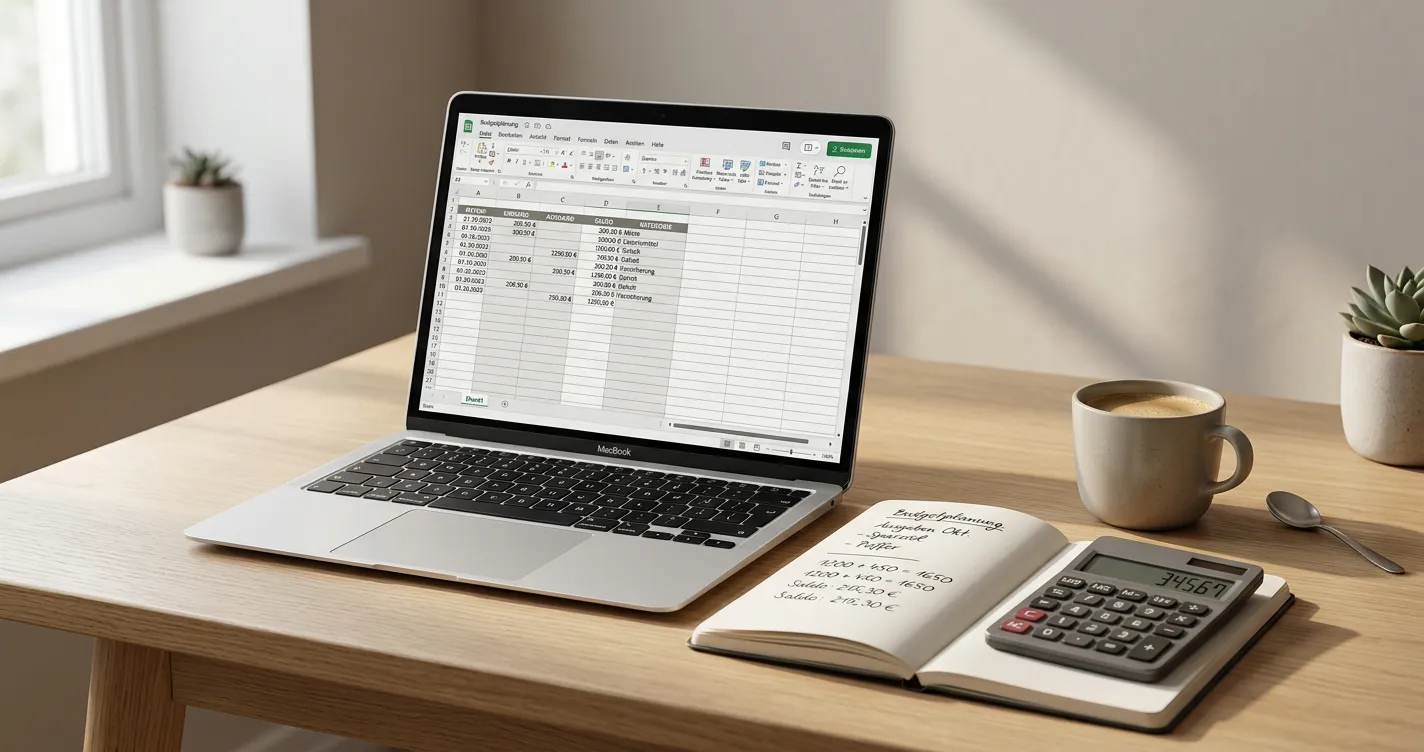 Analytischer Arbeitsplatz mit Laptop und Dokumenten zur Buchmacher-Bewertung