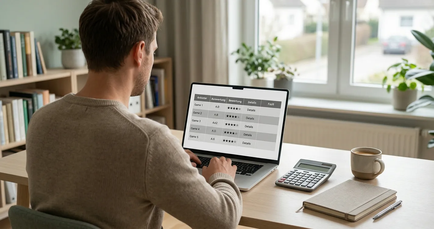 Vergleich von Wettquoten verschiedener Anbieter auf einem Laptop-Bildschirm