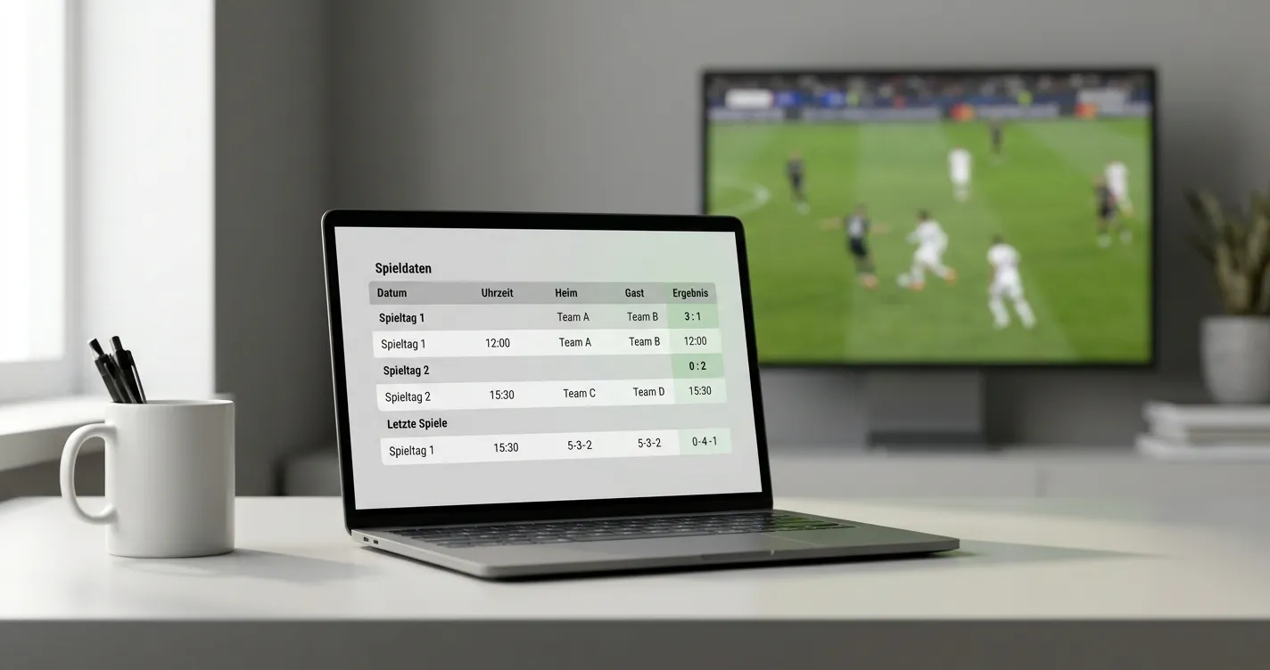 Sportliche Analyse einer La-Liga-Partie am Bildschirm