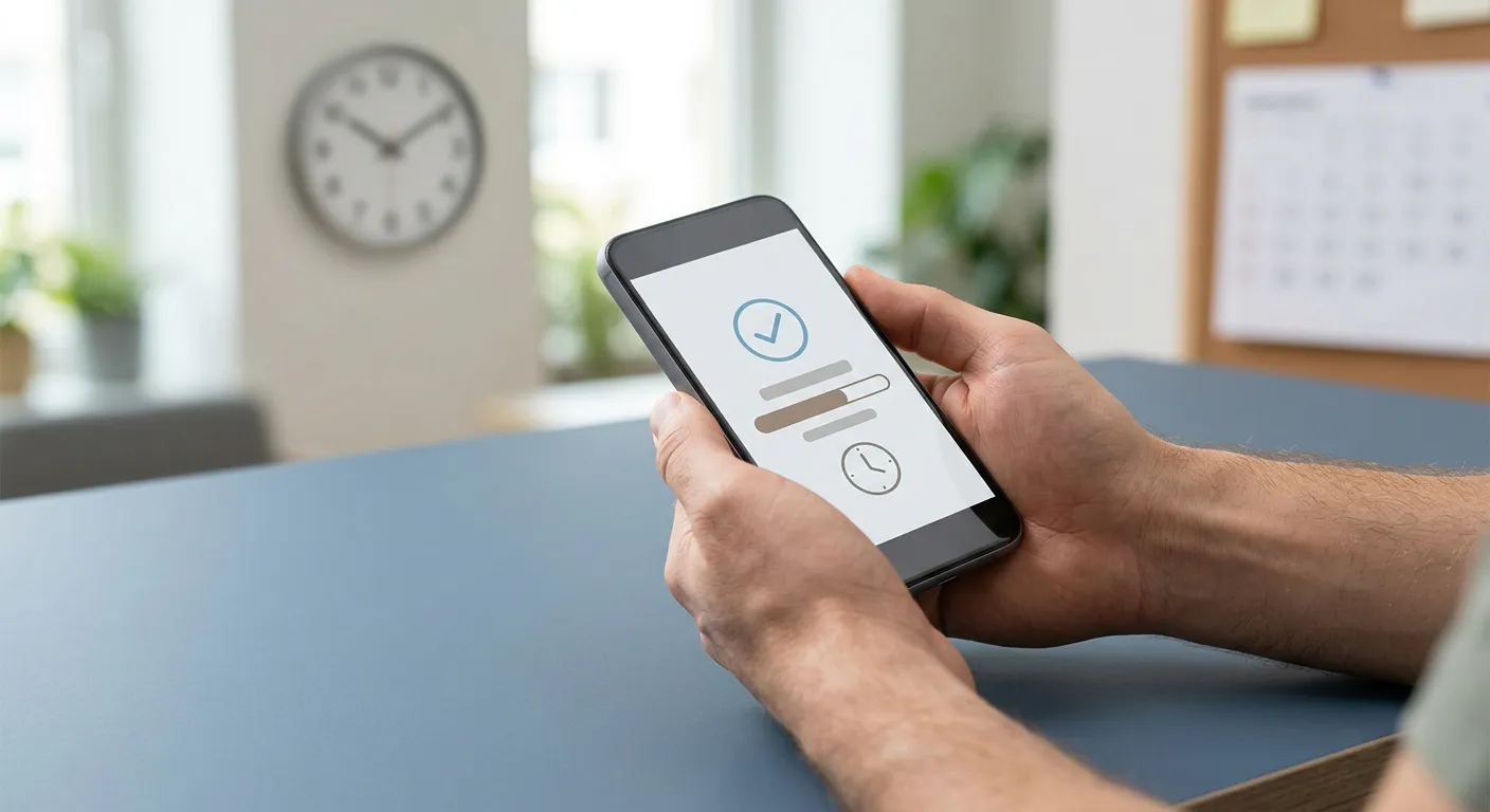 Smartphone-Zahlung mit zeitlichem Kontrast zwischen Ein- und Auszahlung