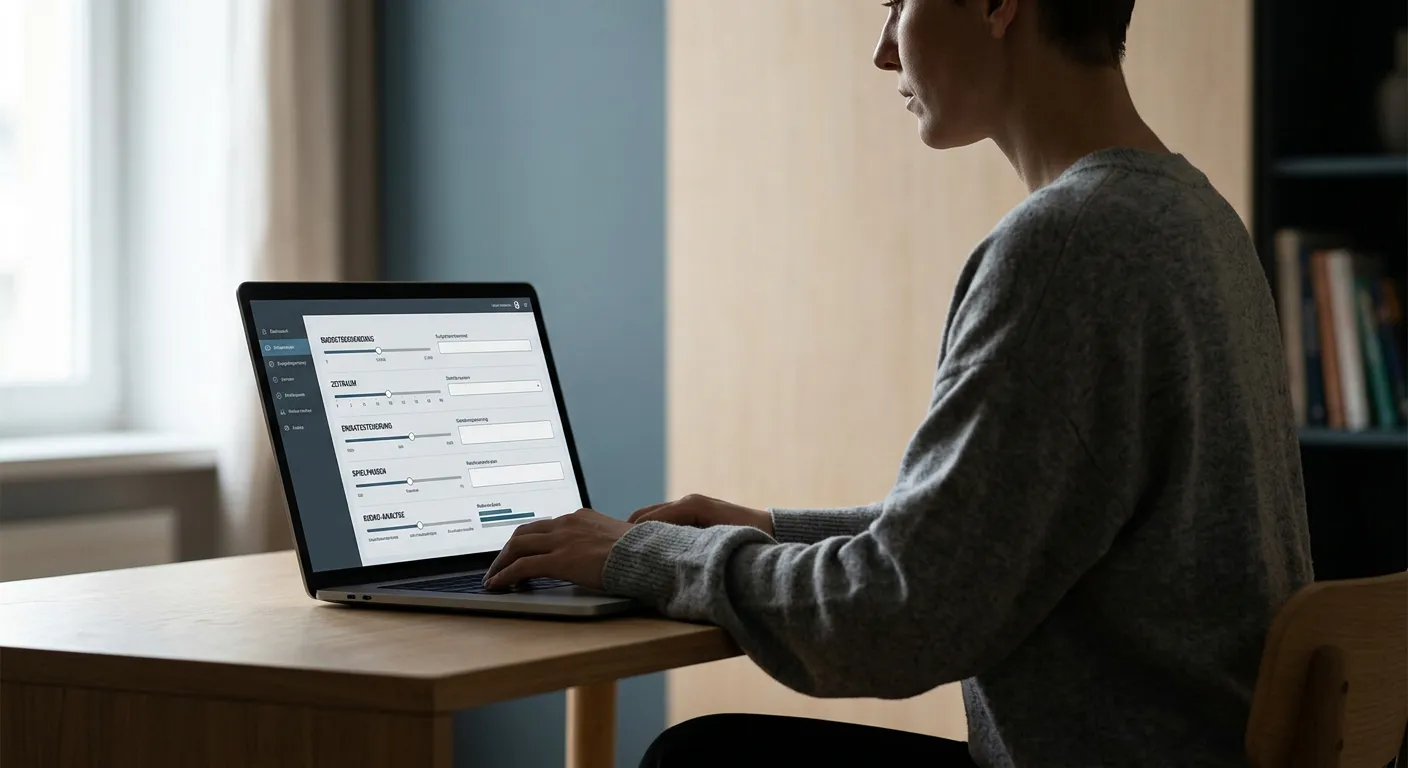 Person setzt sich realistische Limits beim Online-Wetten