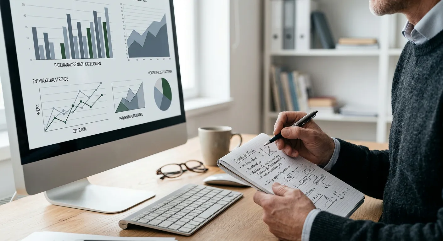 Statistische Datenanalyse zu Wettanbietern auf Bildschirm