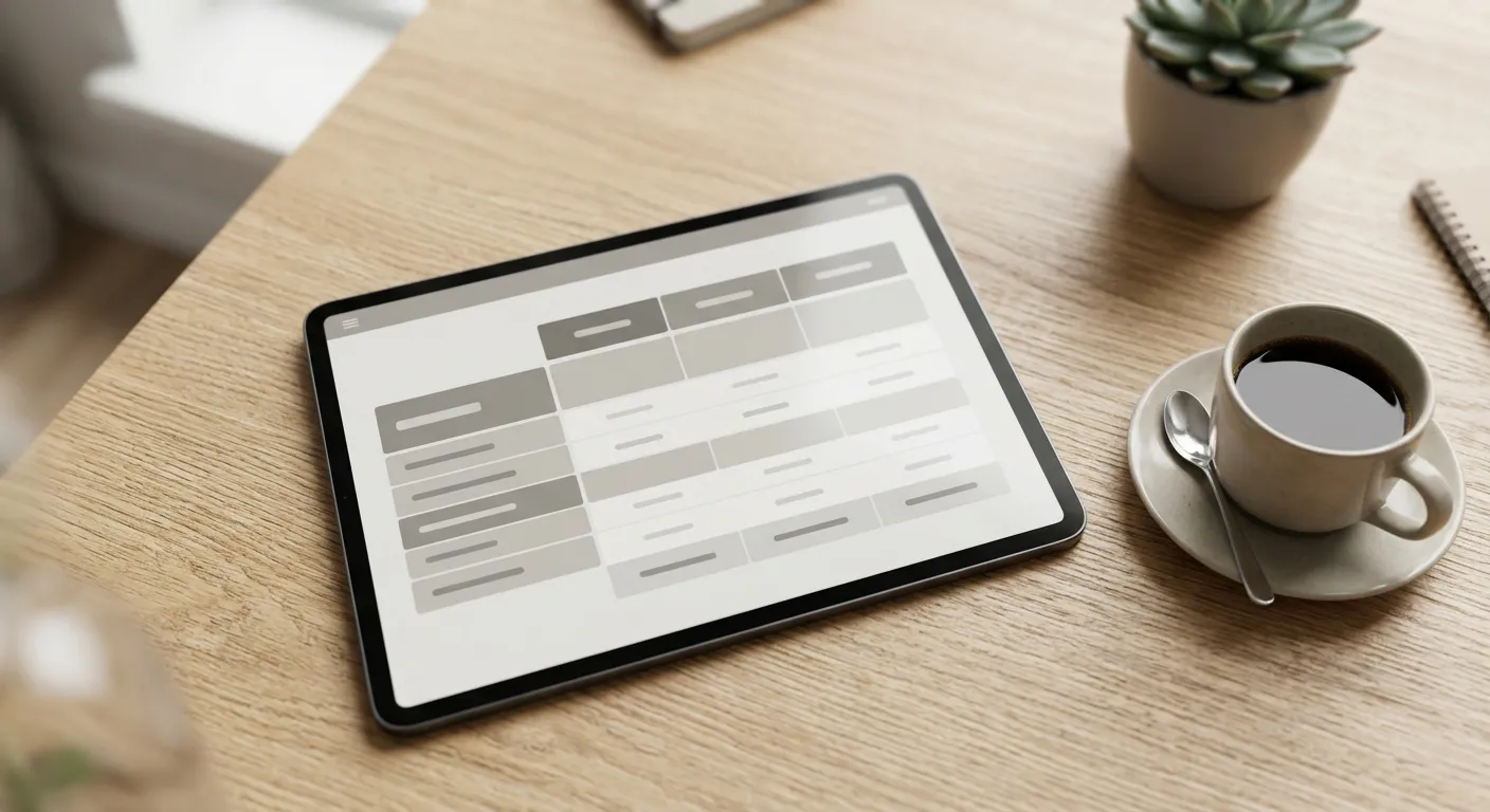 Vergleichstabelle von Wettanbietern auf Tablet-Display